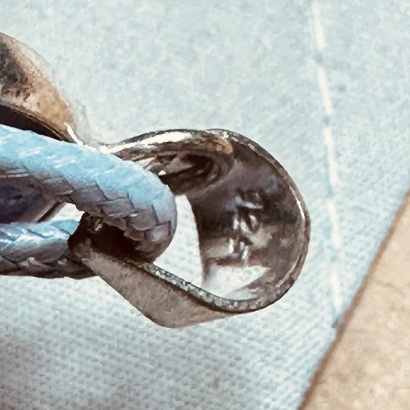 925 Sterling Silver Plated & Amethyst Stone/Crystal Oval Pendant EUC - Picture 10 of 11